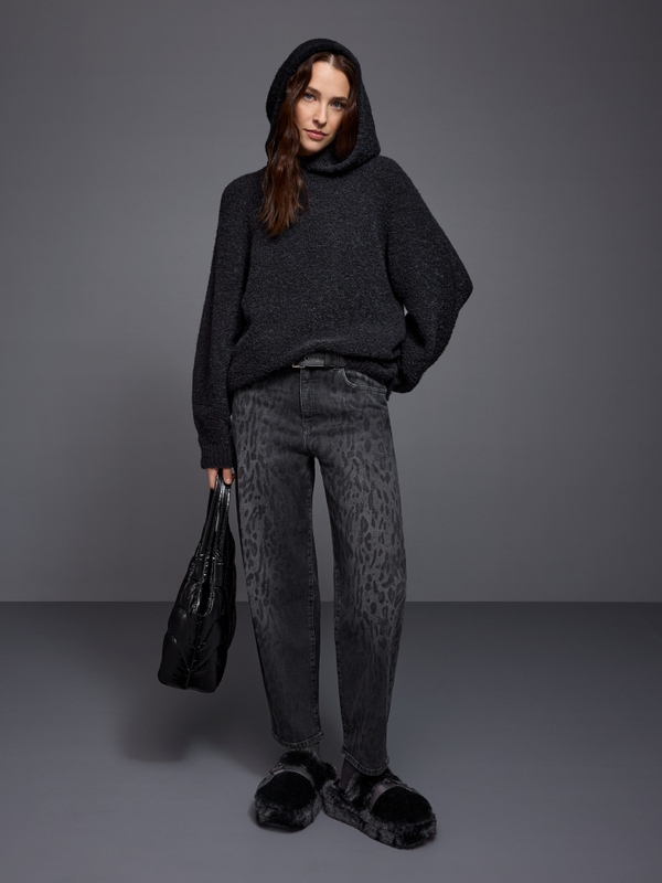 RUMA jeans with leopard print