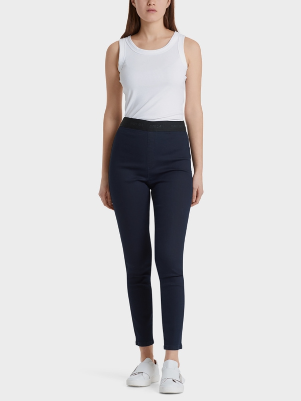 Stretch jeans with elasticated waistband