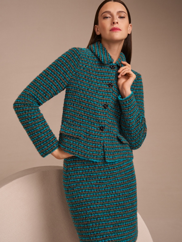 Cardigan tricoté en Allemagne avec lurex