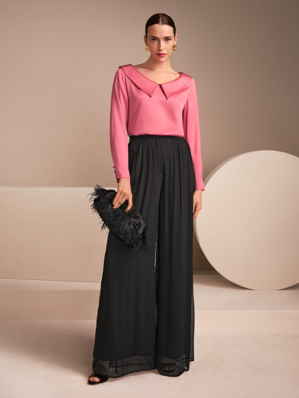 Elegante zijden blouse