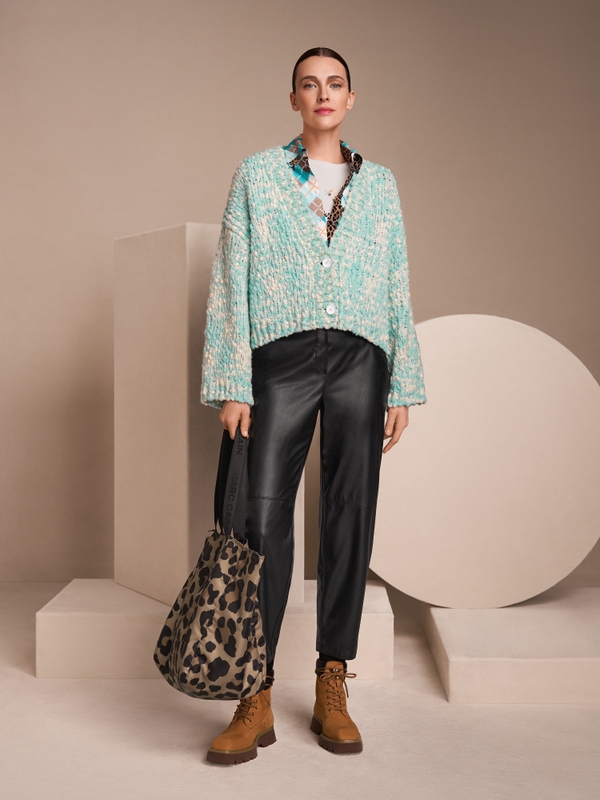 RANCHI faux leather trousers