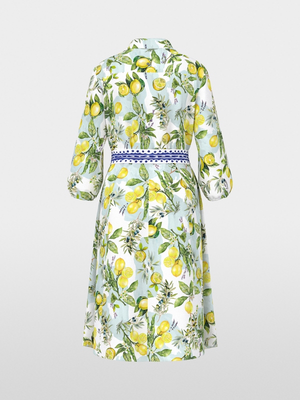 Midi cotton print dress