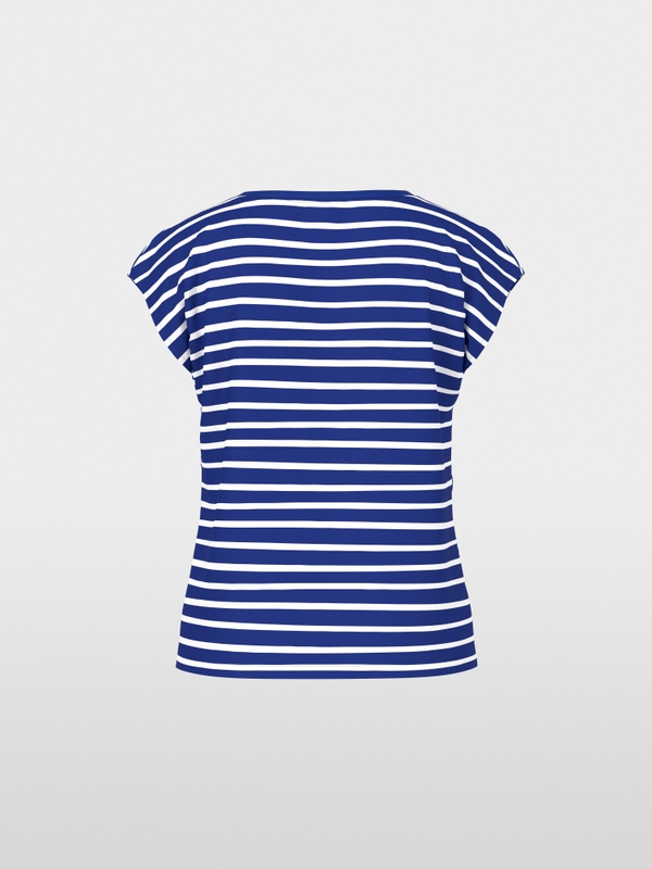 Striped shirt with lemon appliqué