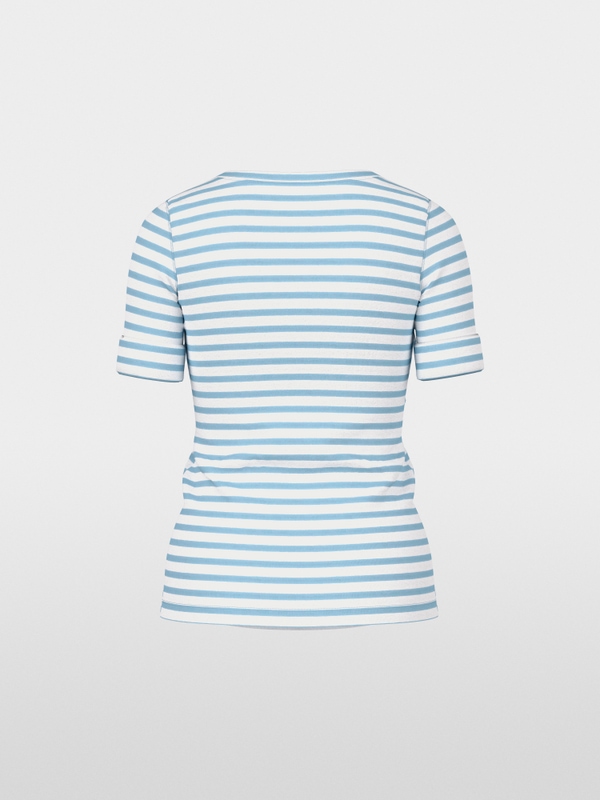 Striped T-shirt made of cotton rib