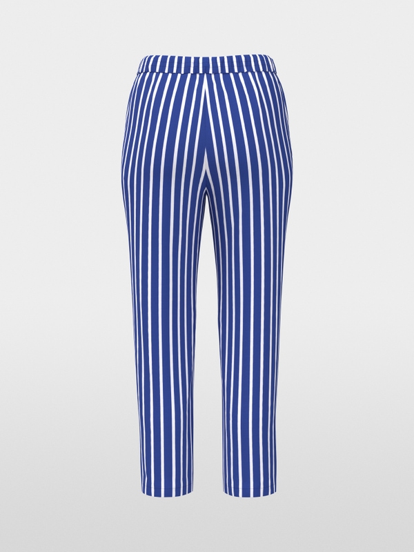 RHODOS striped pull-on trousers