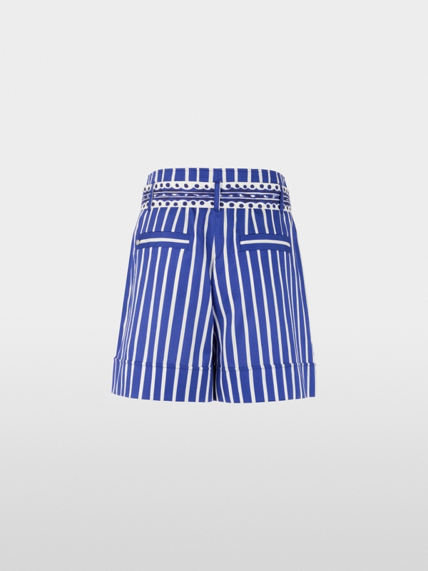 WARANGAL striped shorts with belt