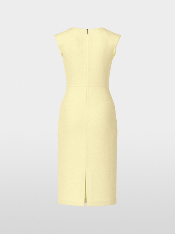 Fitted dress with pleated detail