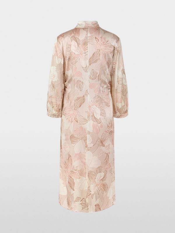 Robe chemisier en soie à imprimé floral