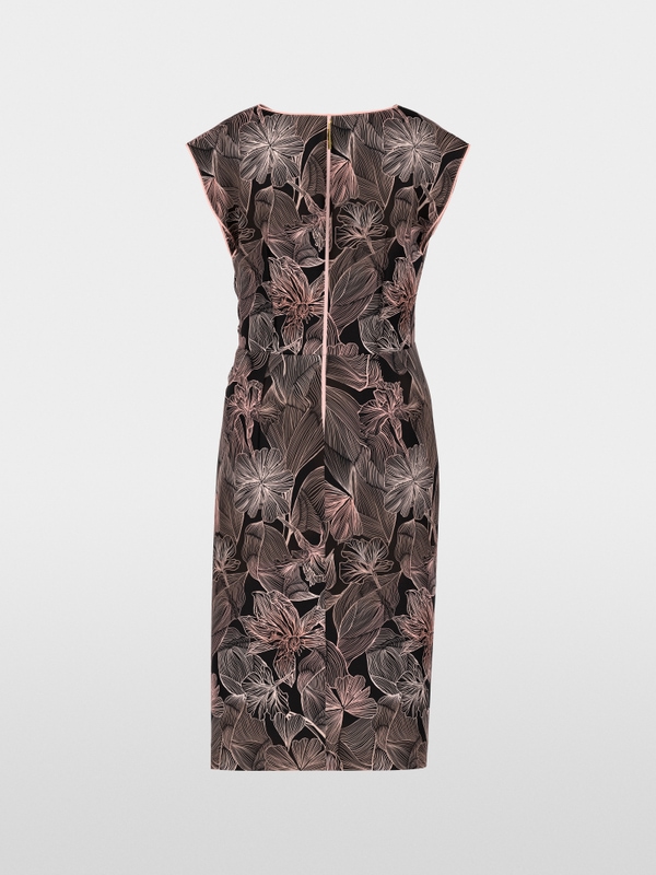 Elegant cocktail dress with floral print