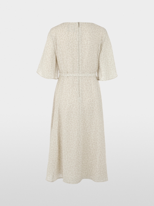 Flowing dress with leopard print