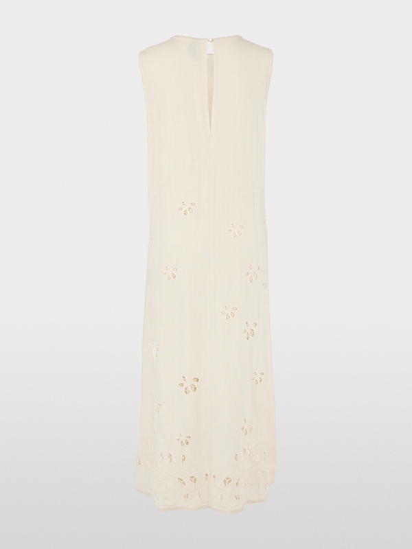 Maxi dress with broderie anglaise