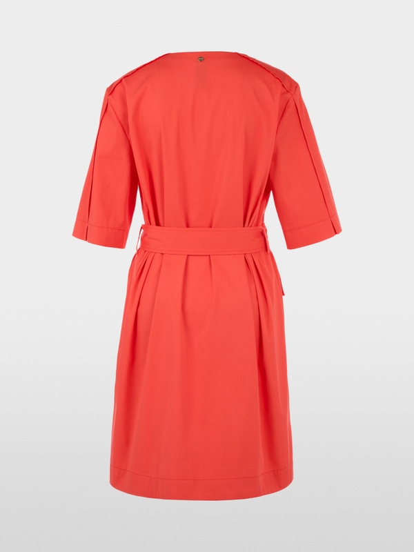 Cotton blend mini dress