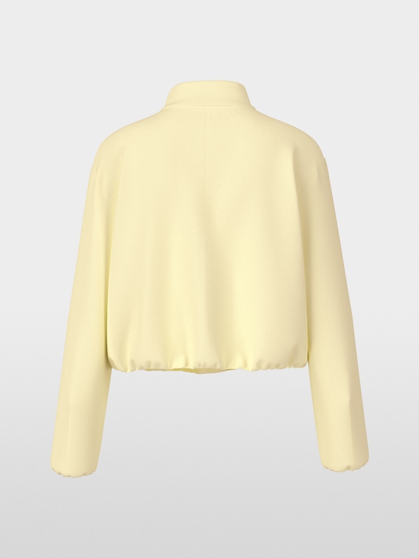 Jacket with small stand-up collar