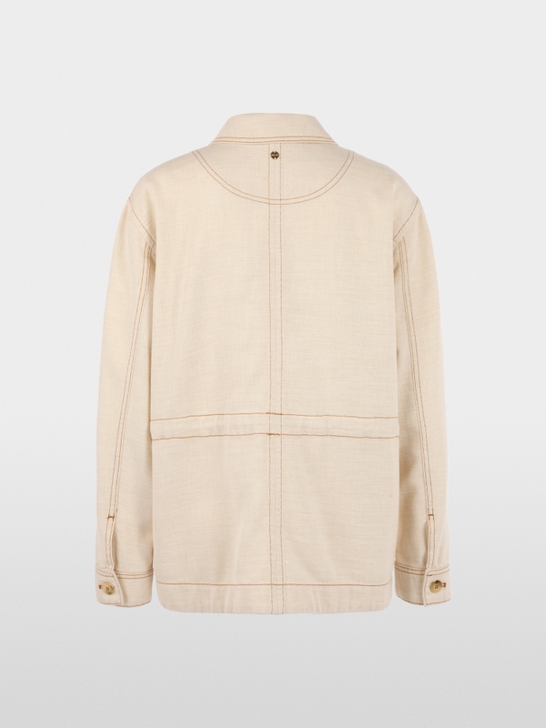 Fitted jacket with shimmer effect