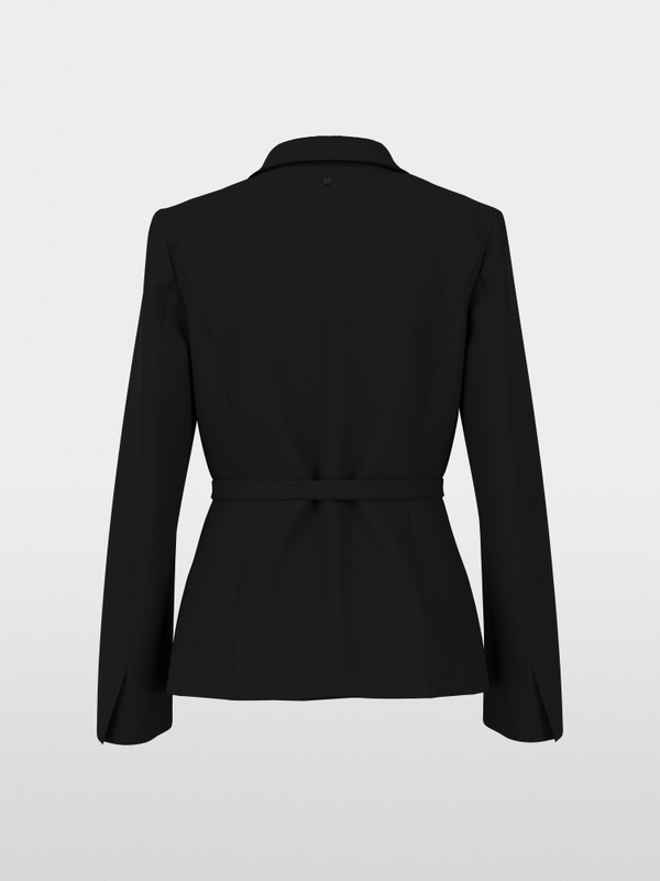 Elegant blazer with waist belt