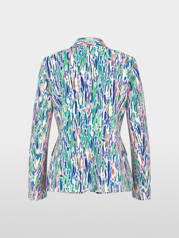 Blazer à deux boutons en jersey scuba