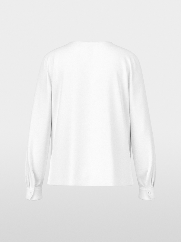 Casual blouse with concealed buttoning