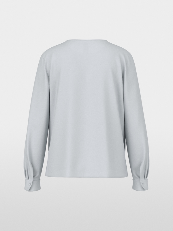 Casual blouse with concealed buttoning