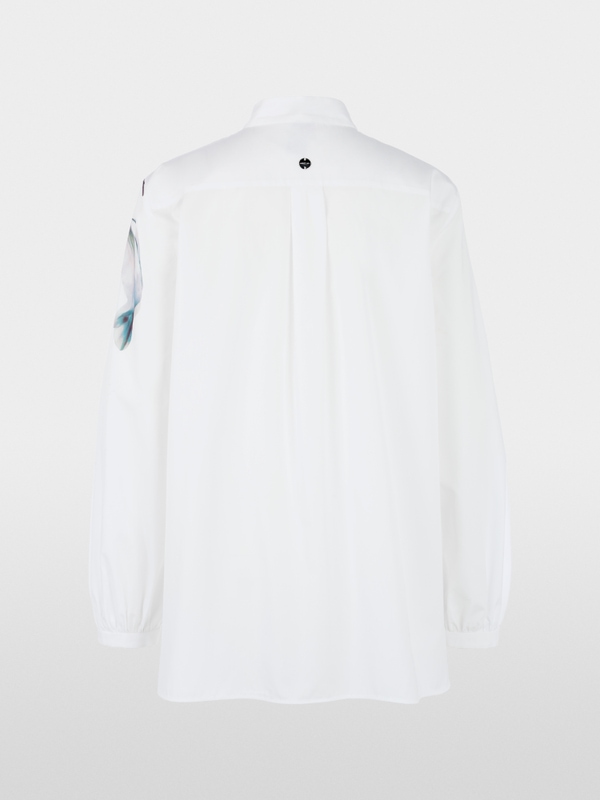 Long blouse with lily print