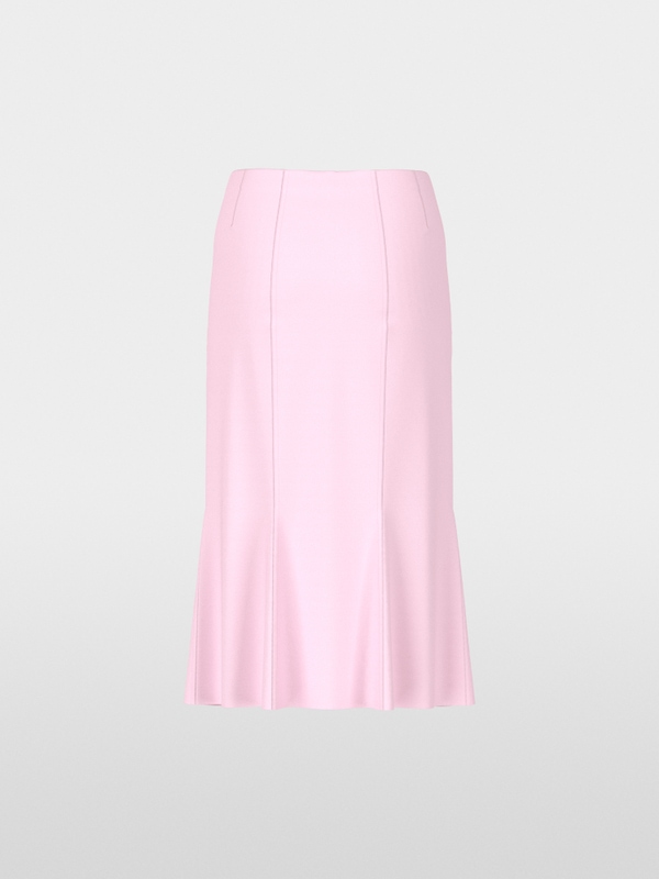 Jupe longueur genoux en viscose stretch