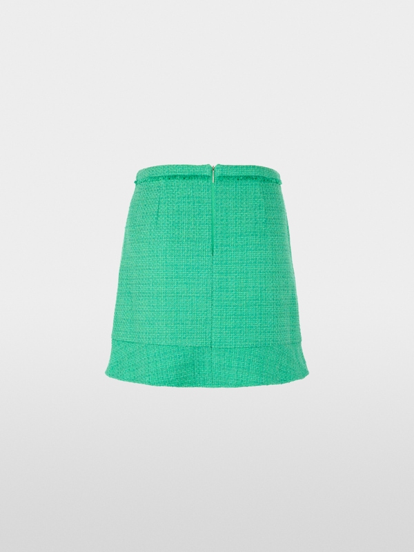 Jupe courte à volants
