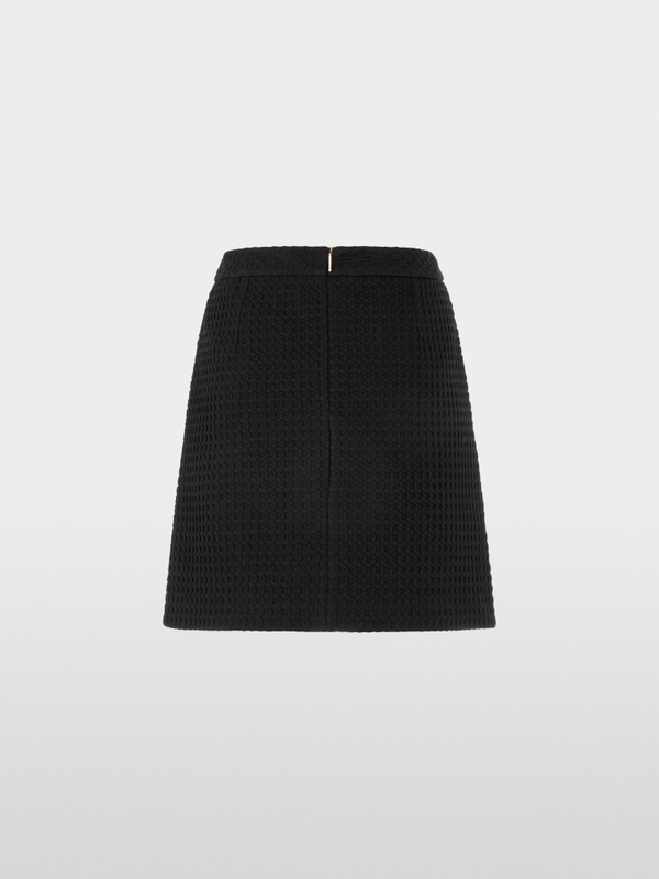 Mini skirt in waffle piqué with pockets