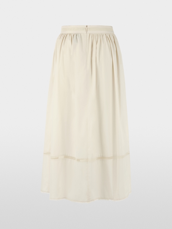 Flared maxi skirt with lace