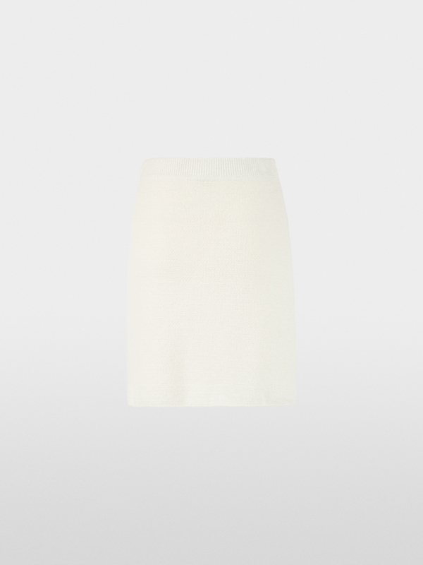 ‘Knitted in Germany’ shells print skirt