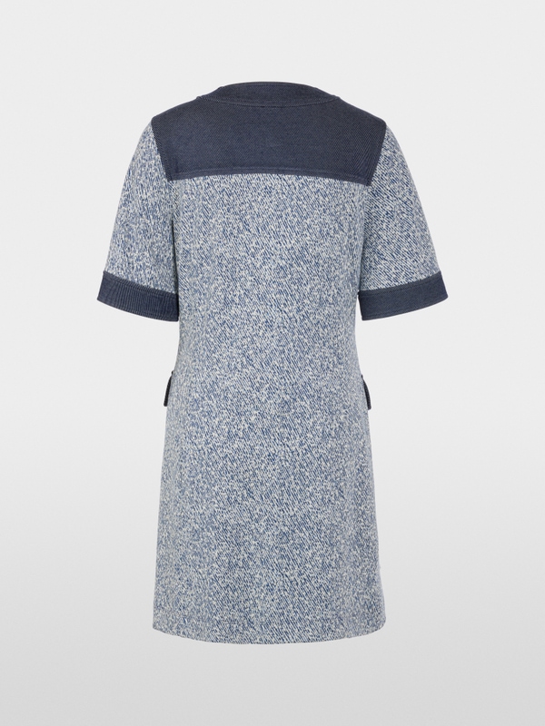 Patterned stretch viscose dress