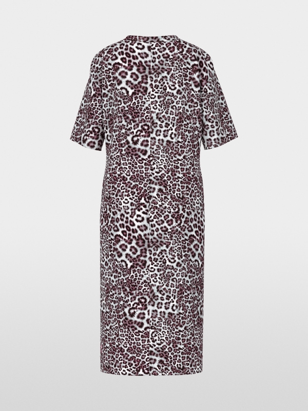 Dress with leopard print