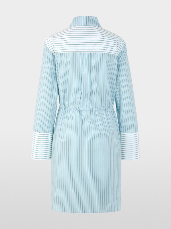 Striped mini dress made from cotton