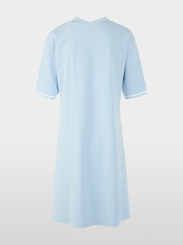 Sporty dress with striped details