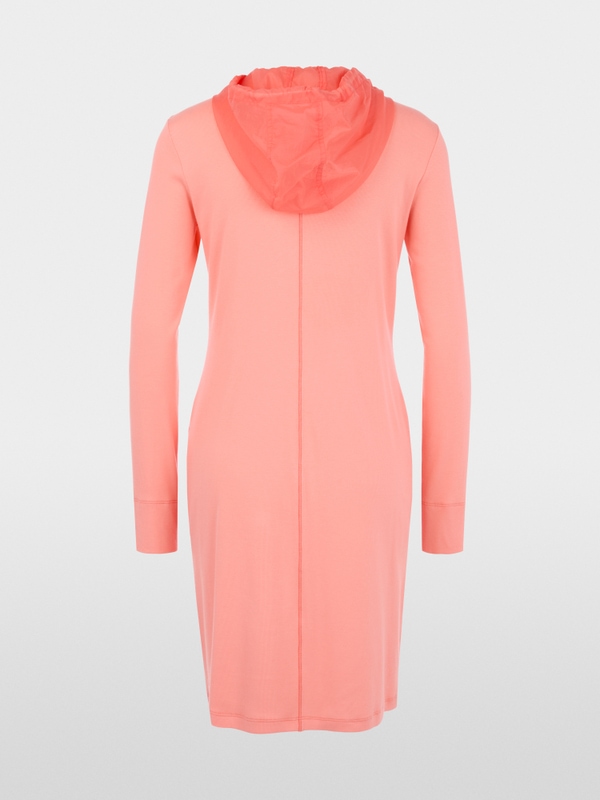 Sporty dress with hood