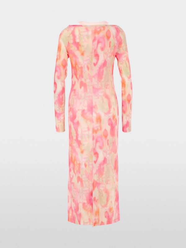 Midi dress with print