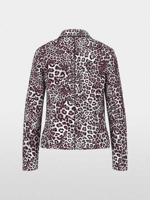 Blazer with leopard print