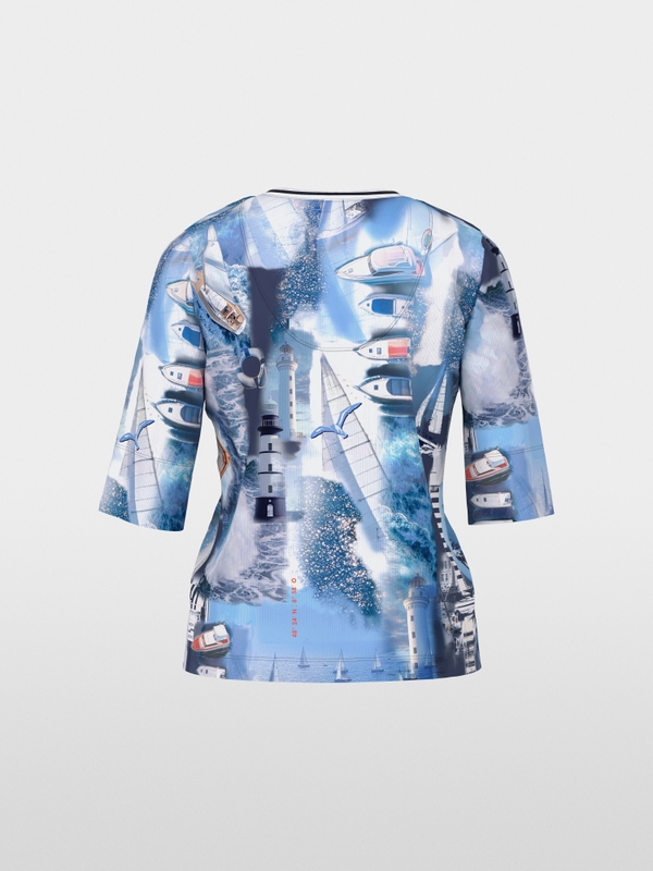 T-shirt with maritime print