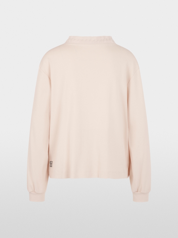 T-shirt à manches longues en mélange de matières