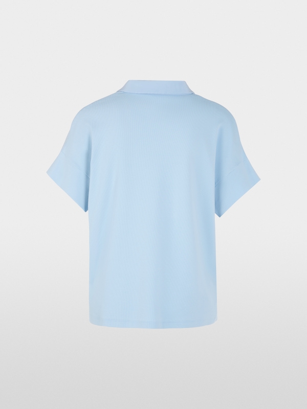 Blouse shirt in material mix