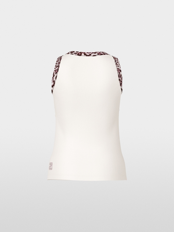 Top with leopard print