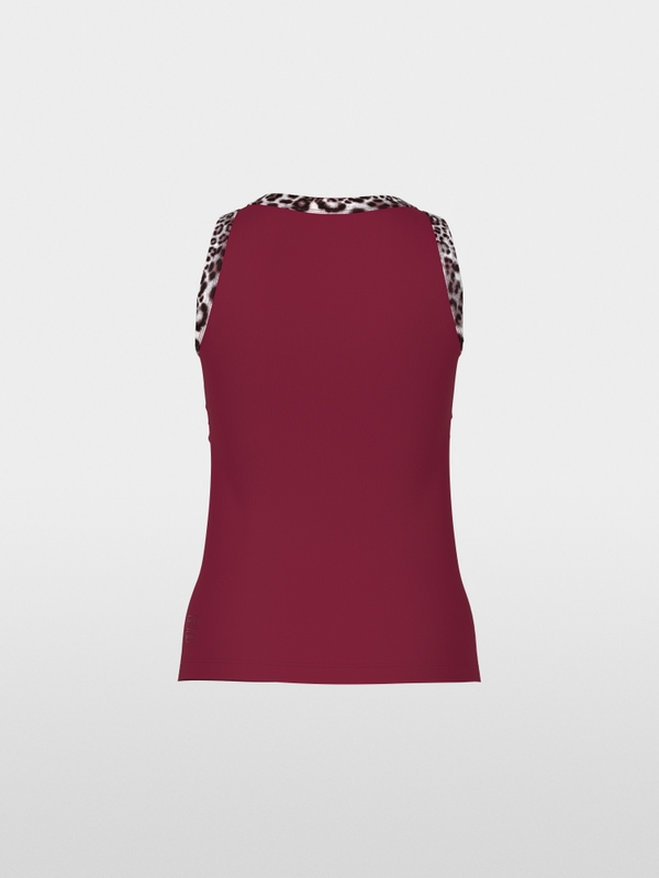 Top with leopard print