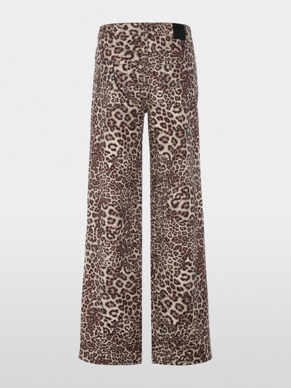 WARRI jeans with leopard print