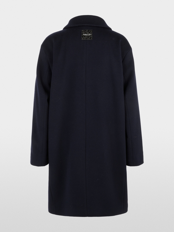 Coat in new wool with cashmere
