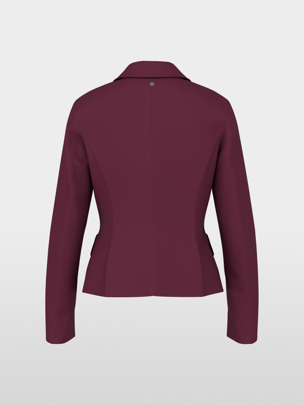 Fitted stretch blazer with lapels