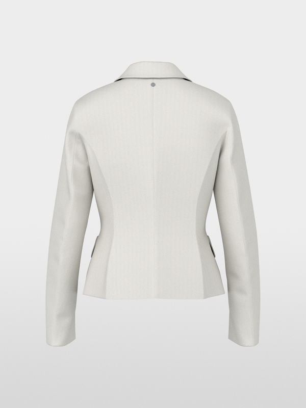 Fitted stretch blazer with lapels