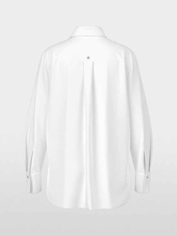 Stretch cotton blouse