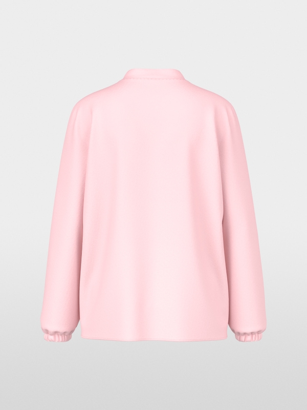 Loose-fitting blouse with V-neck