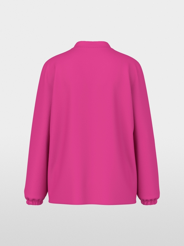 Loose-fitting blouse with V-neck