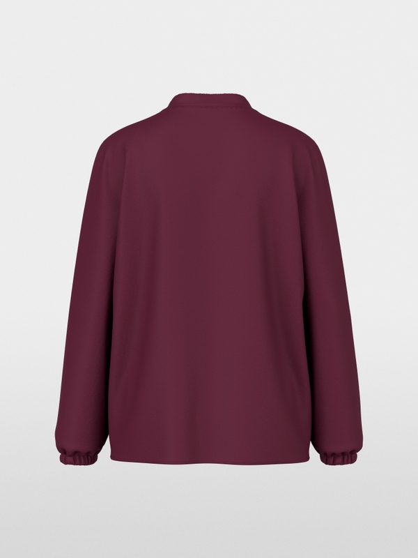 Loose-fitting blouse with V-neck