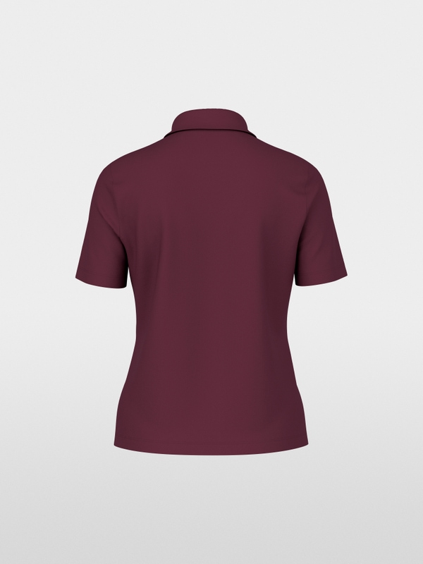 Stretch cotton polo shirt