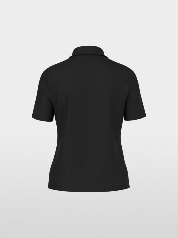 Stretch cotton polo shirt